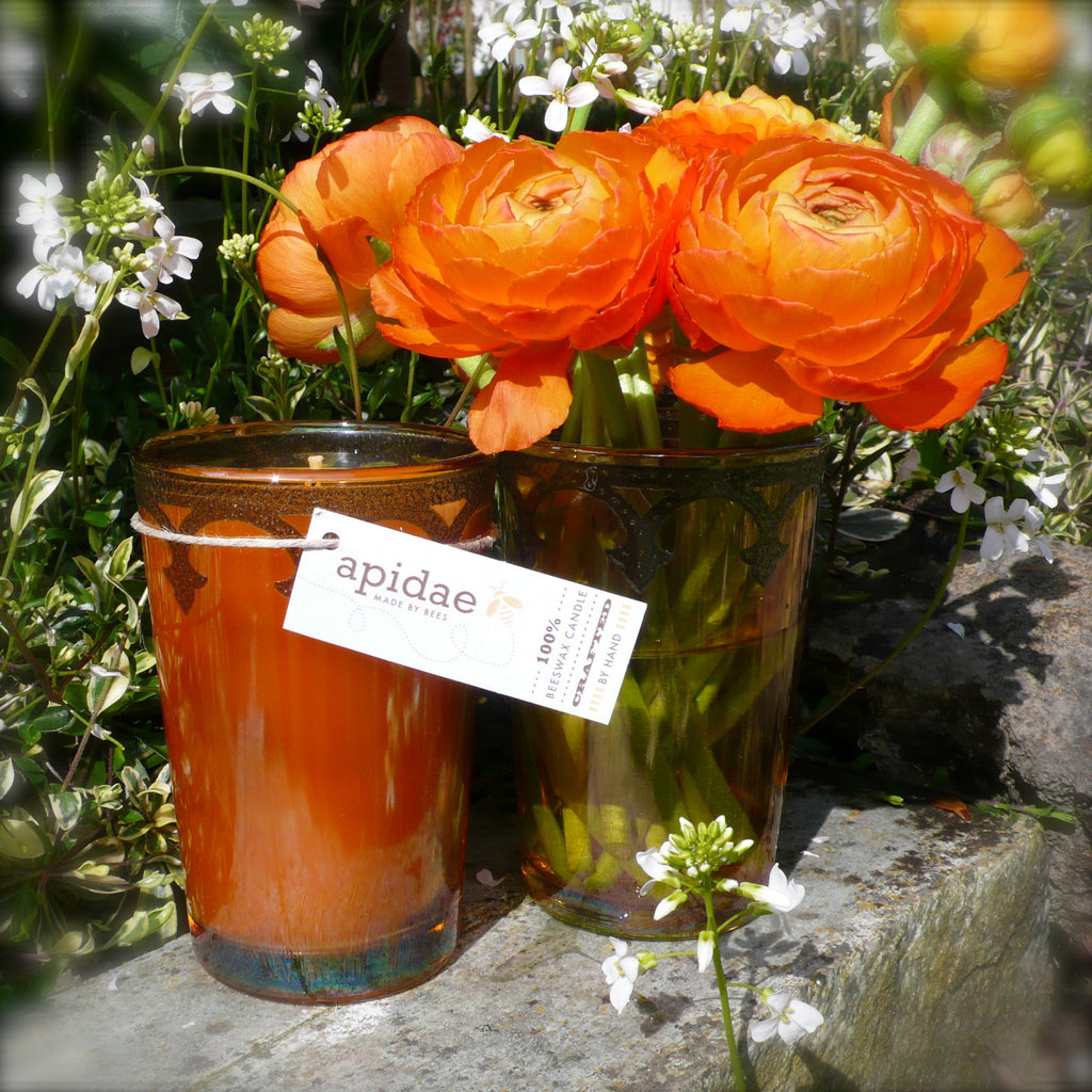 Moroccan Tea Glass + Ranunculus