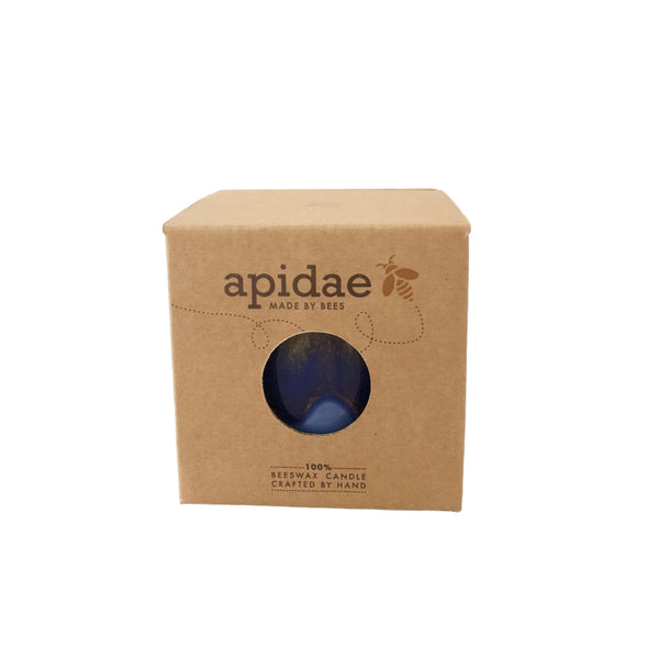 Beeswax Candle Quench Cup Red + Blue