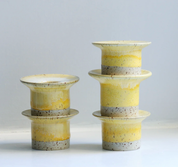 Candlestick Holder Hono Yellow