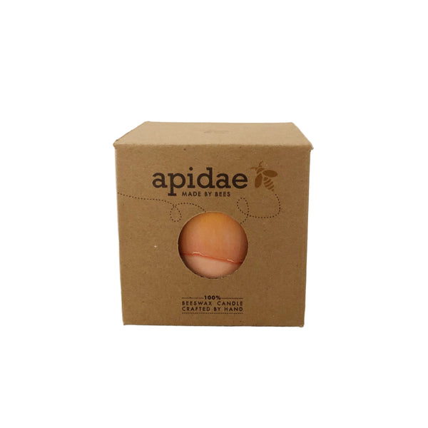 Beeswax Candle Quench Cup Pink + Yellow