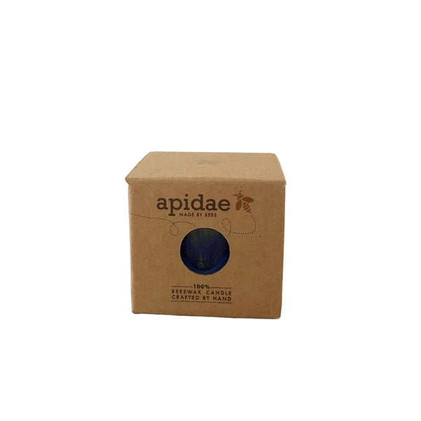 Beeswax Candle Sip Cup Red + Blue