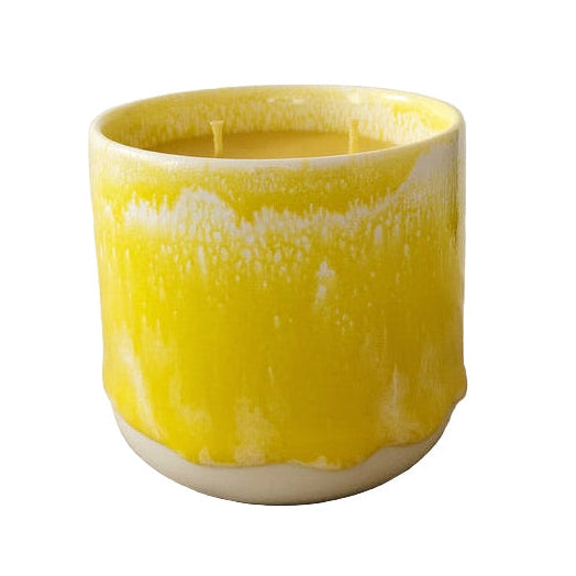 Beeswax Candle Quench Cup Yellow