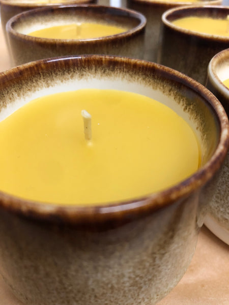 Beeswax Candle Sip Cup Chocolate