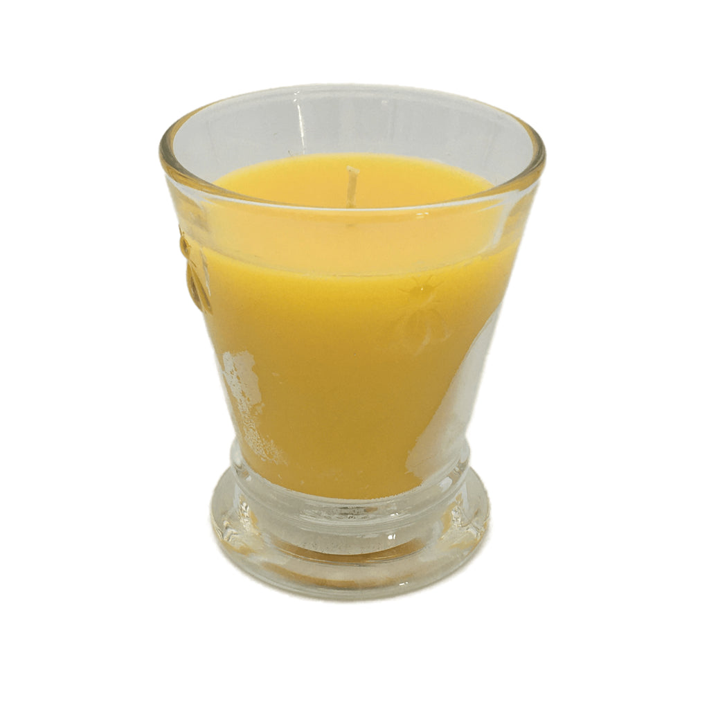 Clear Bee Beeswax Candle