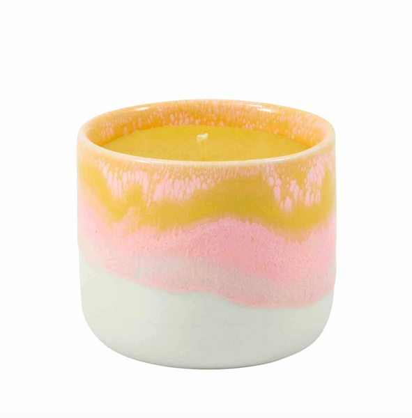 Beeswax Candle Sip Cup Pink