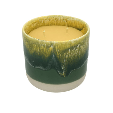 Beeswax Candle Quench Cup Green