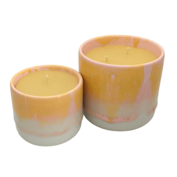 Beeswax Candle Sip Cup Pink