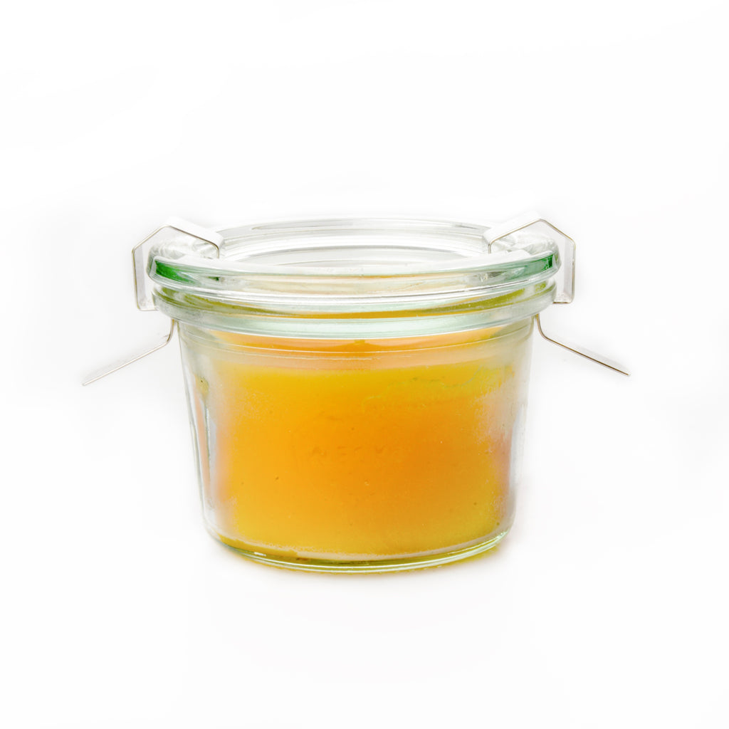 Bienenwachskerze - Das klassische Weckglas ist mit Bienenwachs gegossen.
